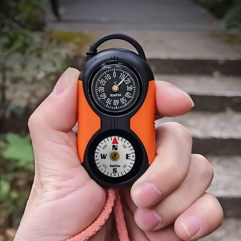 Hunting Outdoor Thermometer - Комплект 2-в-1: гигрометр, термометр, компас. Качественный