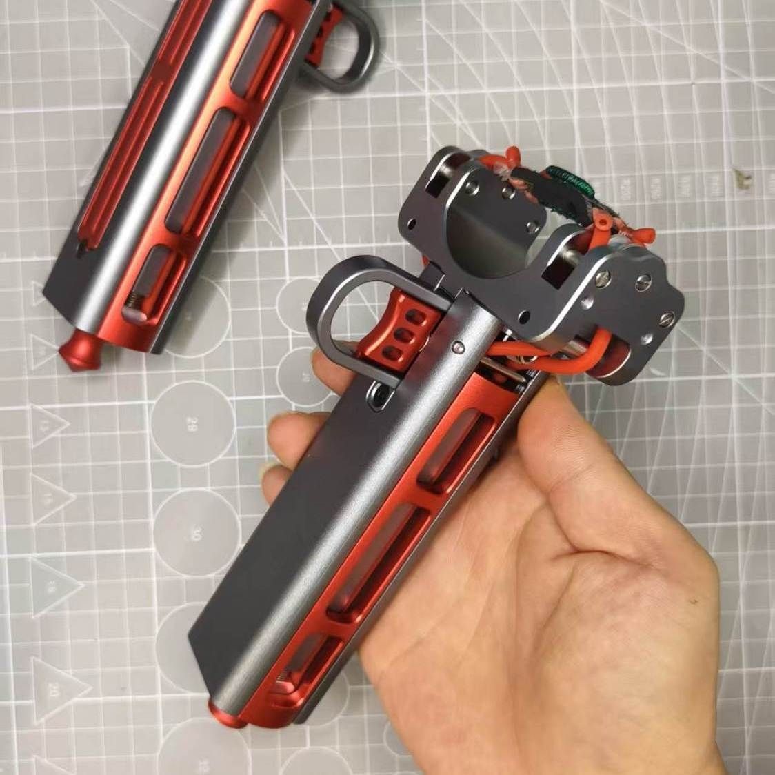 Outdoor Hunting Tools - Автоматическая многозарядная рогатка CNC из цельнометаллического