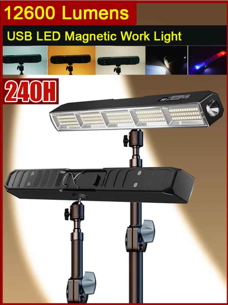Tactical Flashlight Rechargeable - Мощная магнитная светодиодная панель 2026, новая