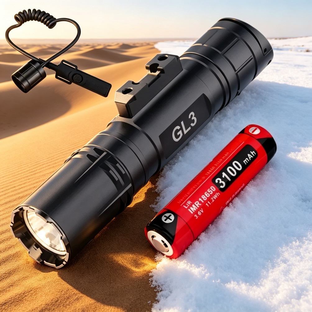 Tactical Flashlight Rechargeable - Тактический фонарь Klarus GL3, 2100 люмен,