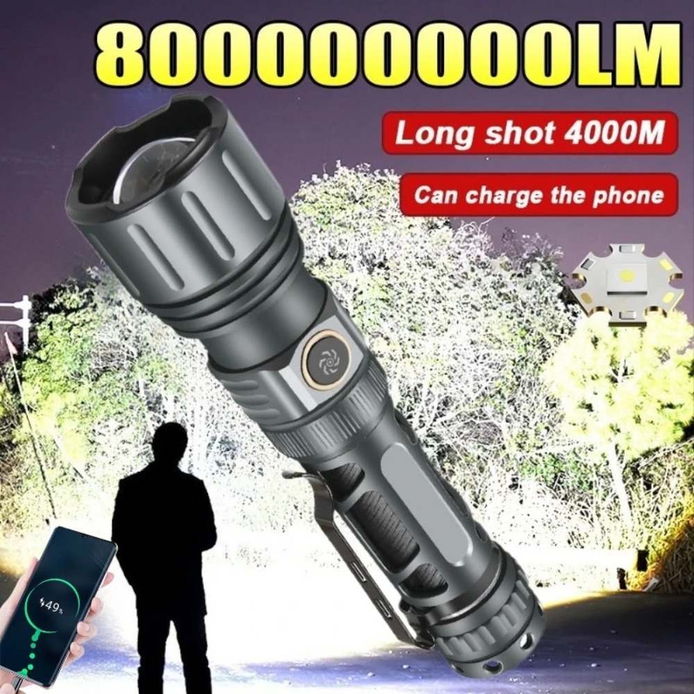 Tactical Flashlight Rechargeable - Суперяркий портативный перезаряжаемый светодиодный фонарь, тактический