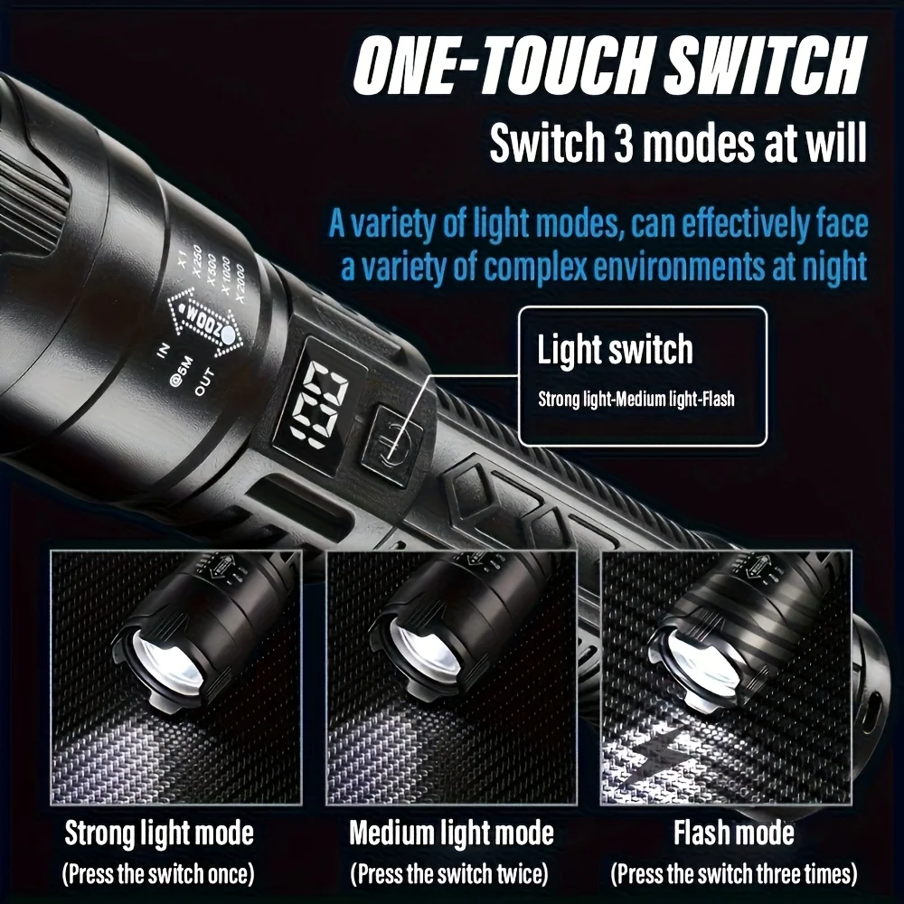 Тактический светодиодный фонар – обзор и цена Tactical Flashlight Rechargeable