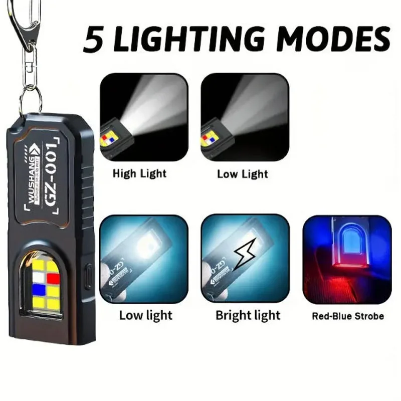 Мощный мини-фонарик COB LED на – обзор и цена Tactical Flashlight Rechargeable
